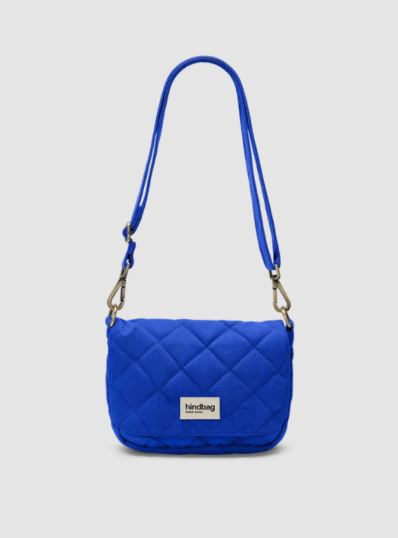 Sac à main matelassé Margault - Bleu électrique