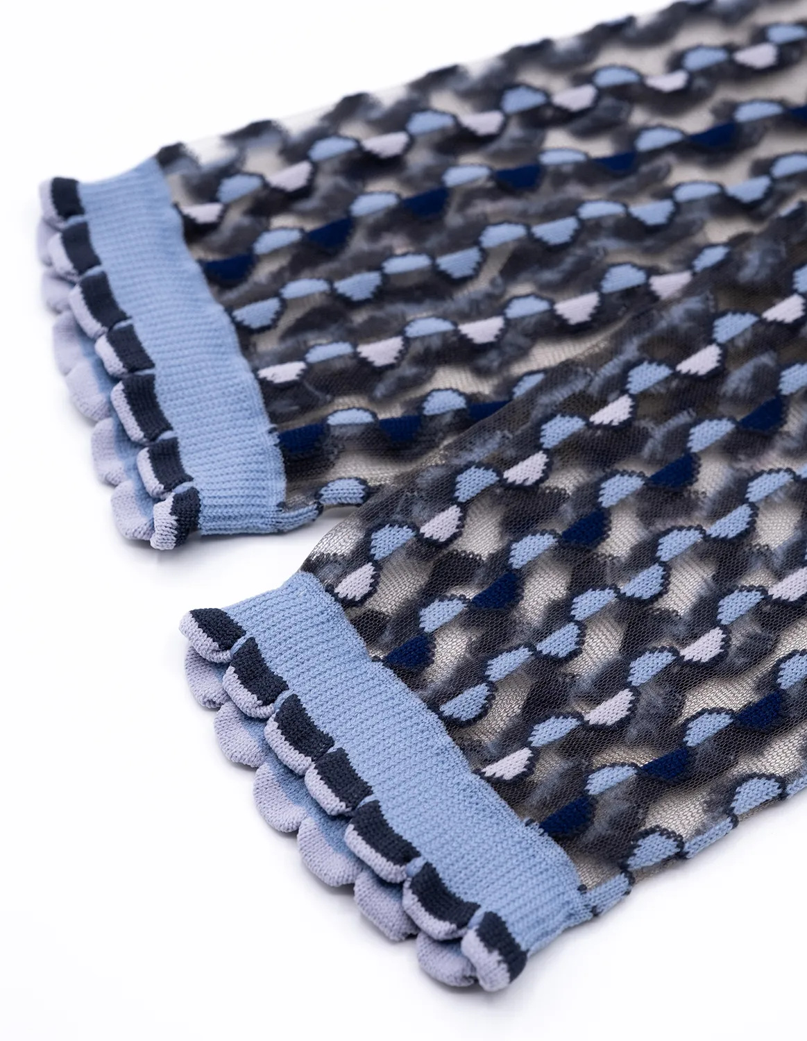 Chaussettes transparentes Cirkelbroen Bleu, photo 8