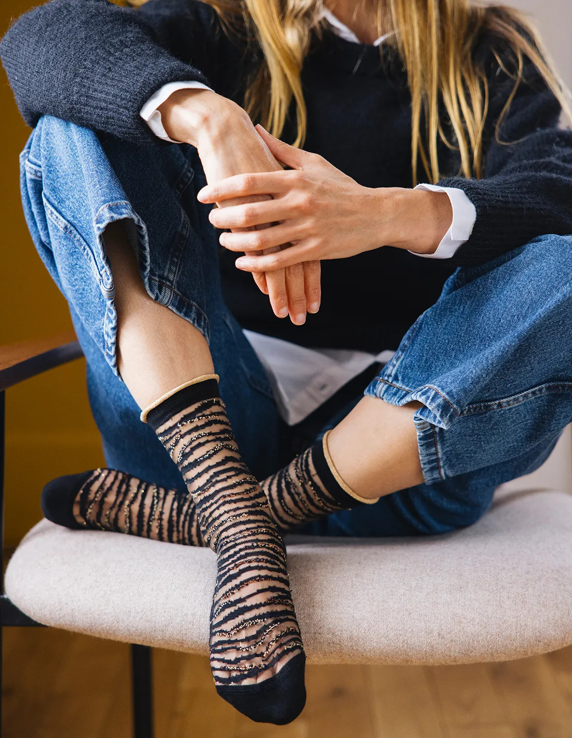 Chaussettes transparentes Oresund Gold, photo 5