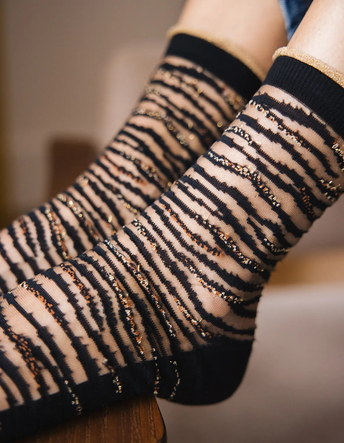 Chaussettes transparentes Oresund Gold, photo 8
