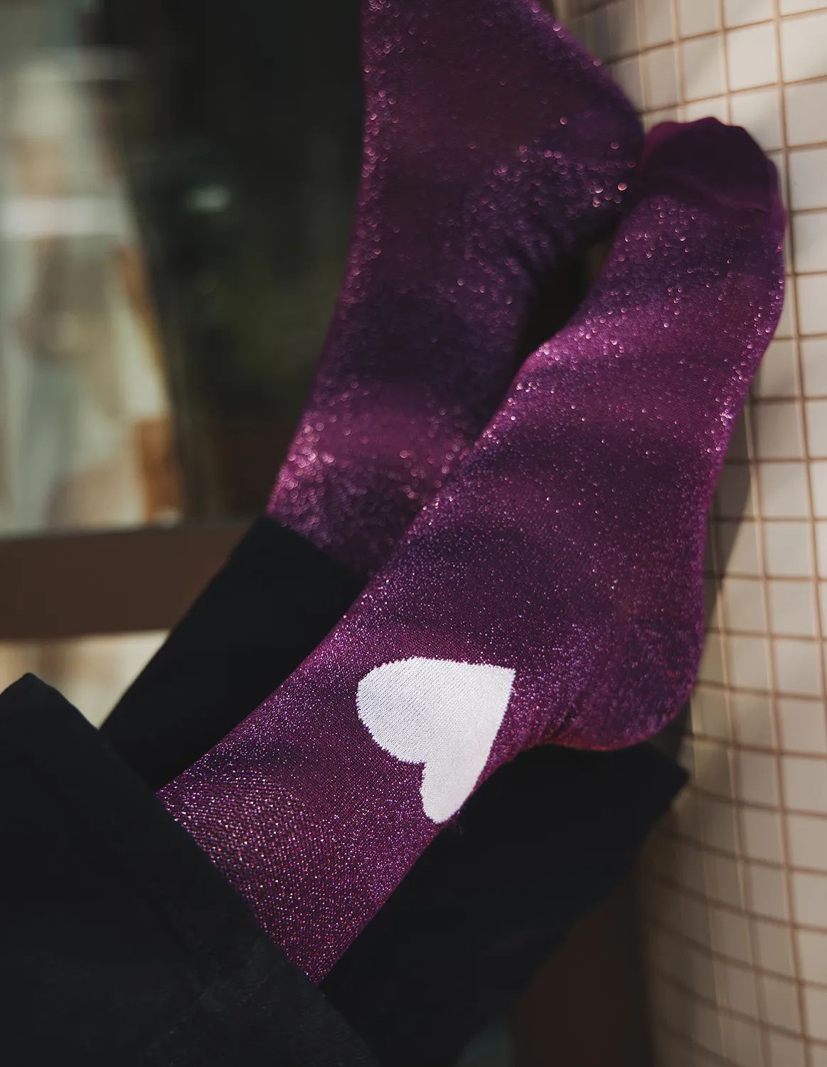 Chaussettes à paillettes Frida