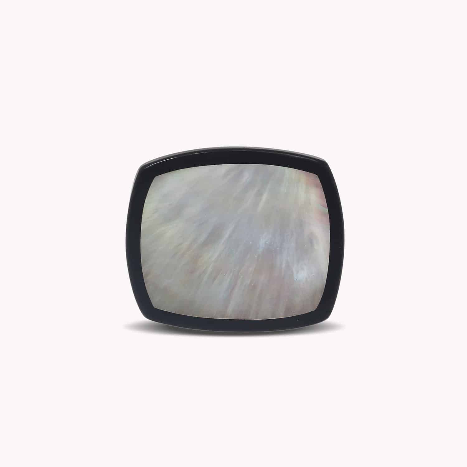 Broche nacre rectangulaire - Calypso