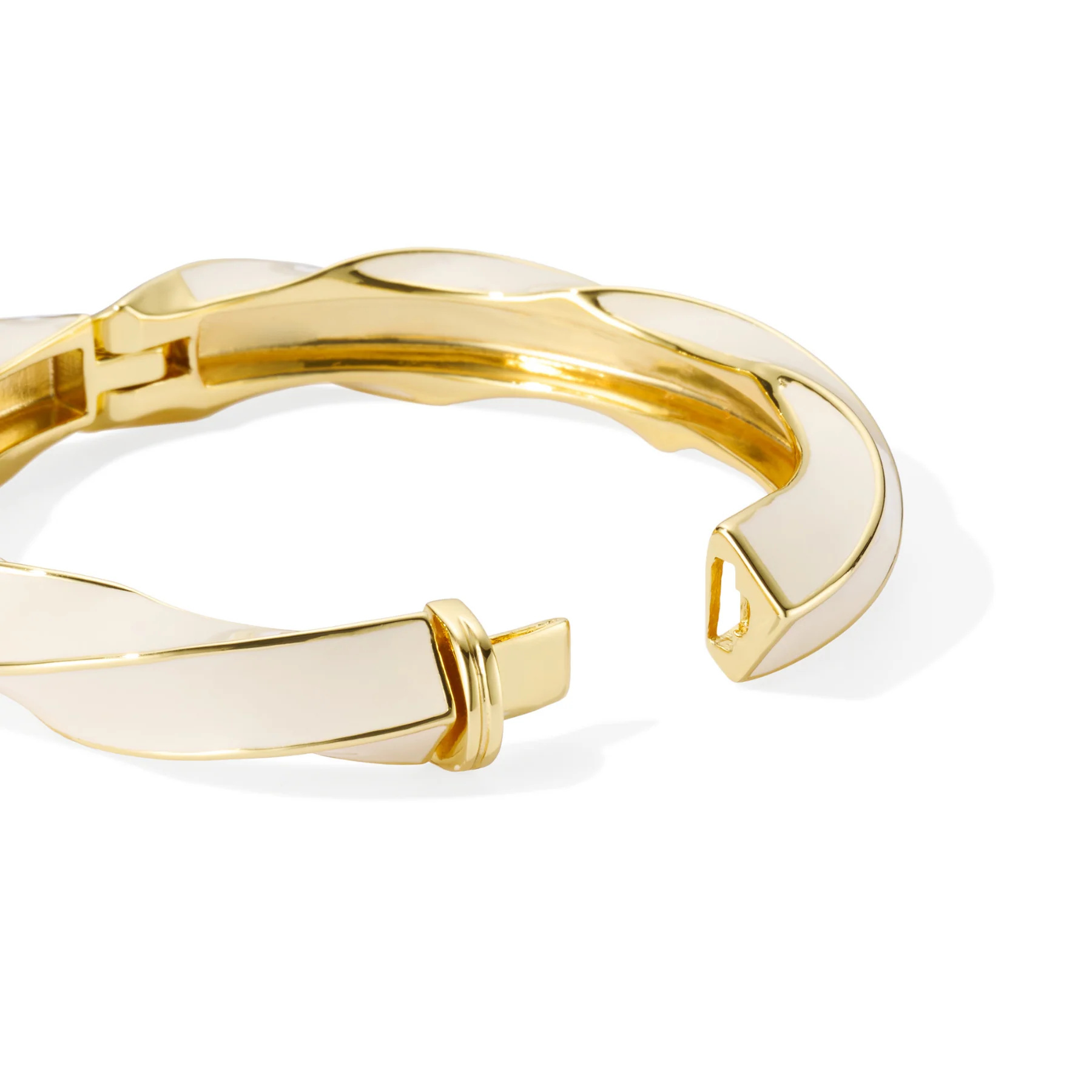 Bracelet Twist torsadé Blanc Sable Bangle Up, photo 2