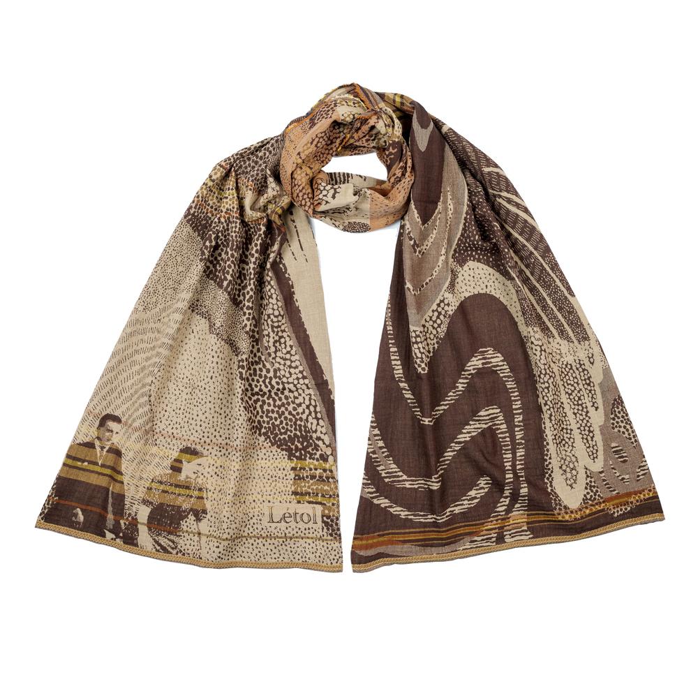 Foulard Thibault - Chocolat