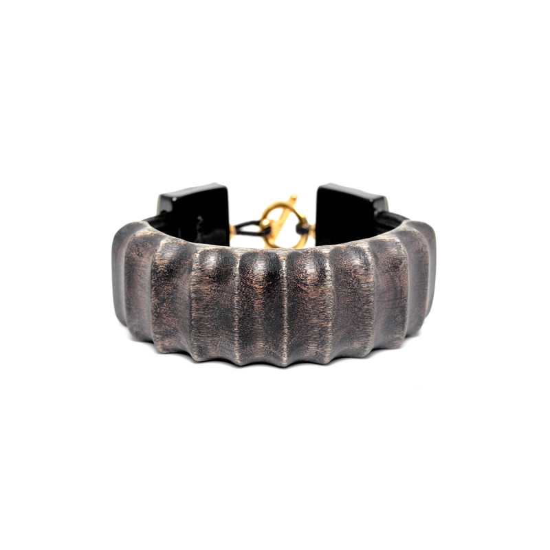 Bracelet rigide en bois Andalousie - Nature Bijoux