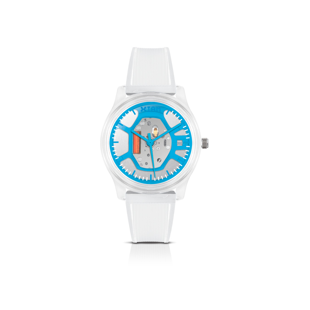 Montre analogique I Am The Watch L - Transparente/Bleu