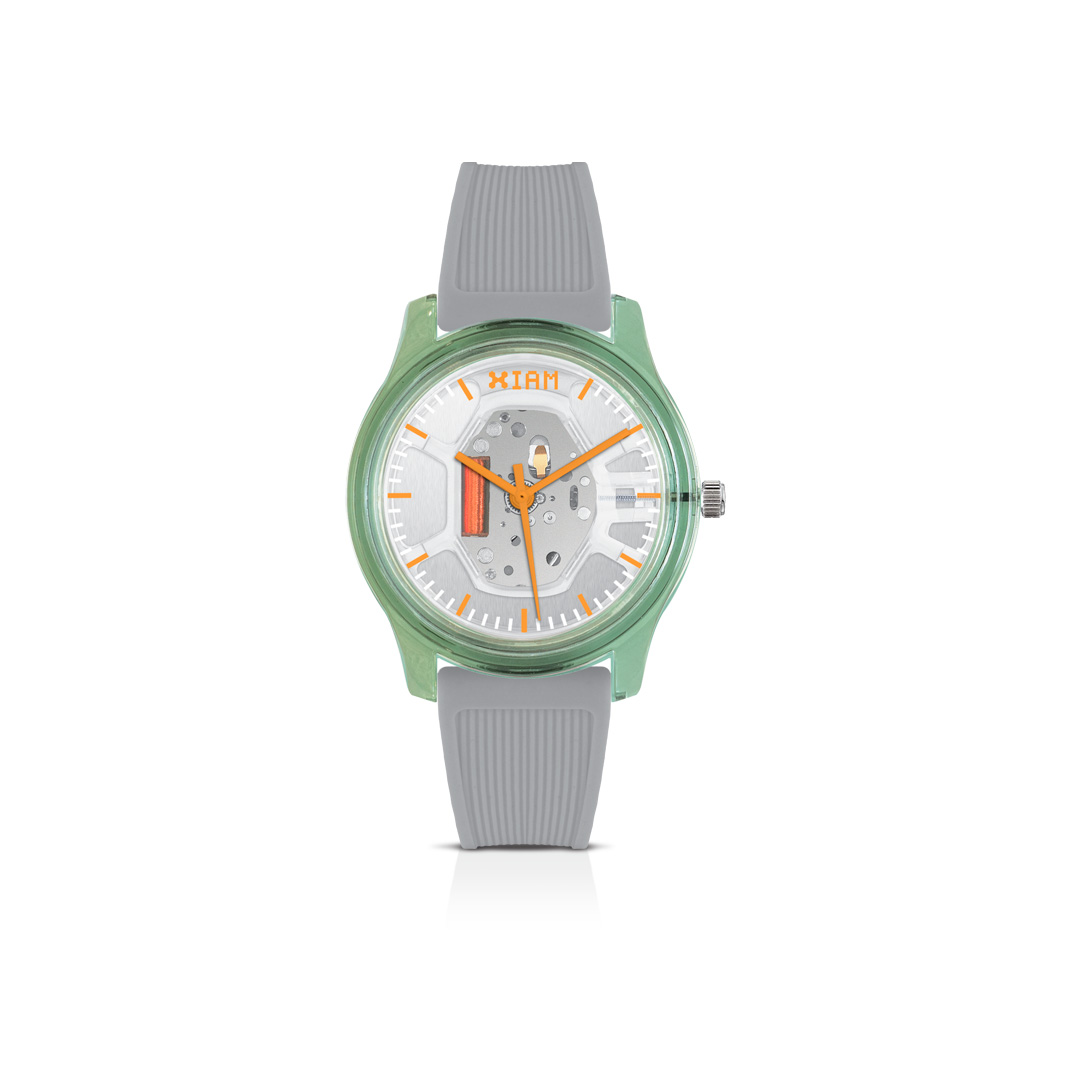 Montre analogique I Am The Watch L - Gris/Vert (Orange)