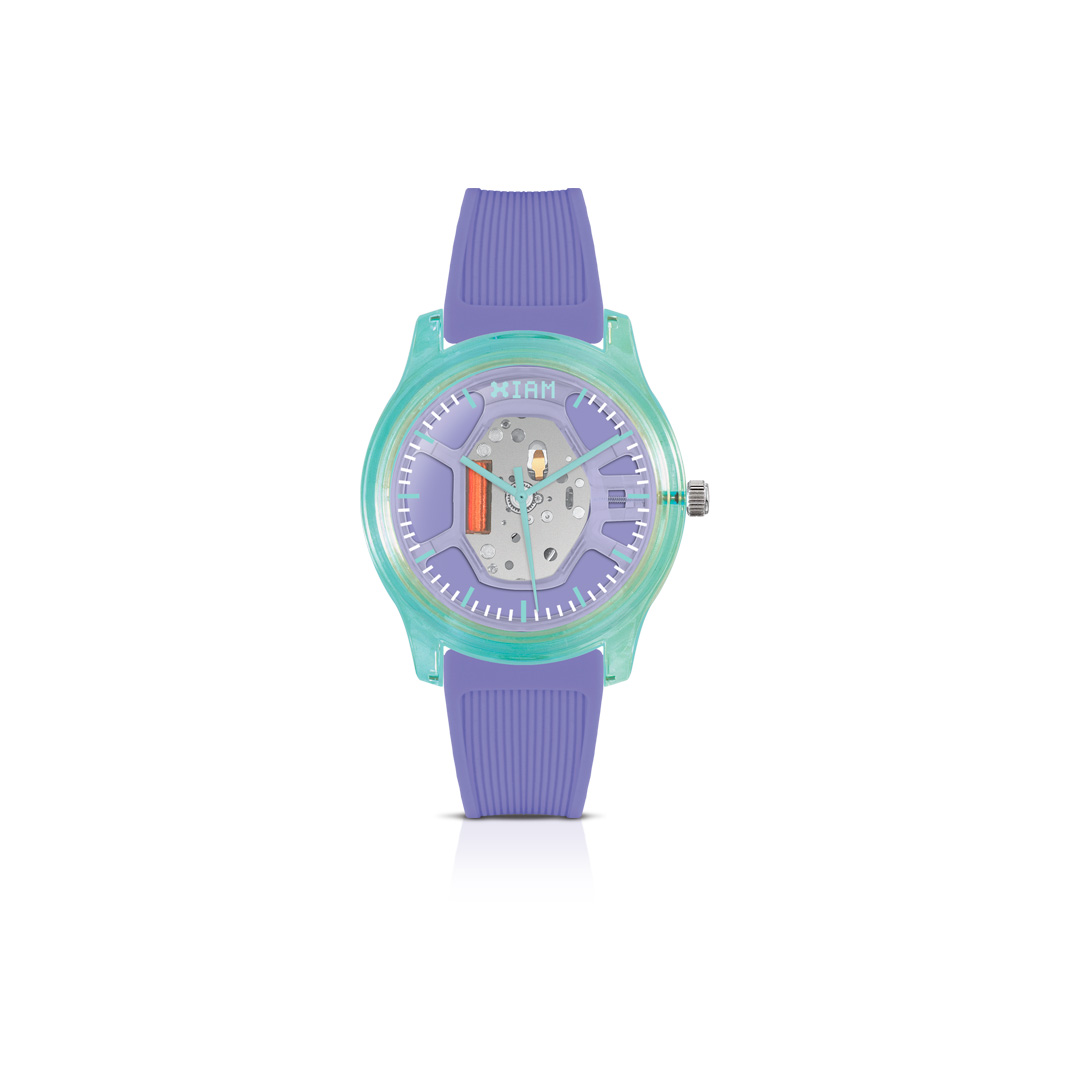 Montre analogique I Am The Watch M - Violet/Vert d\'eau