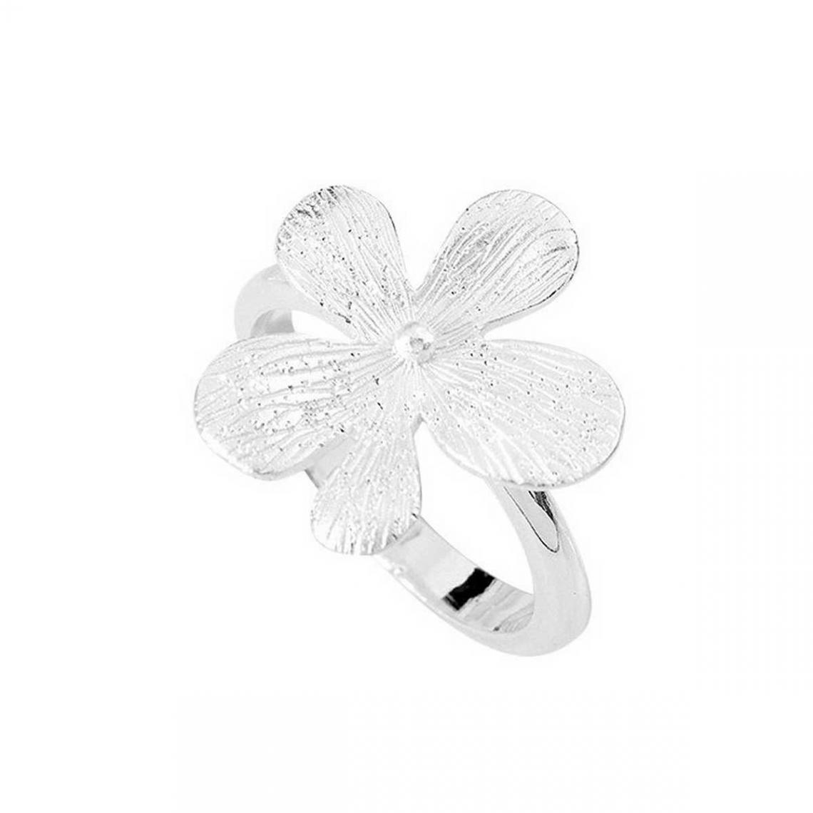 Bague Flora Argent Rhodie