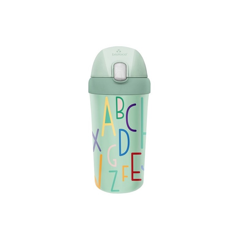 Gourde Isotherme Enfant Avec Paille - 400ml Bouteille Isotherme