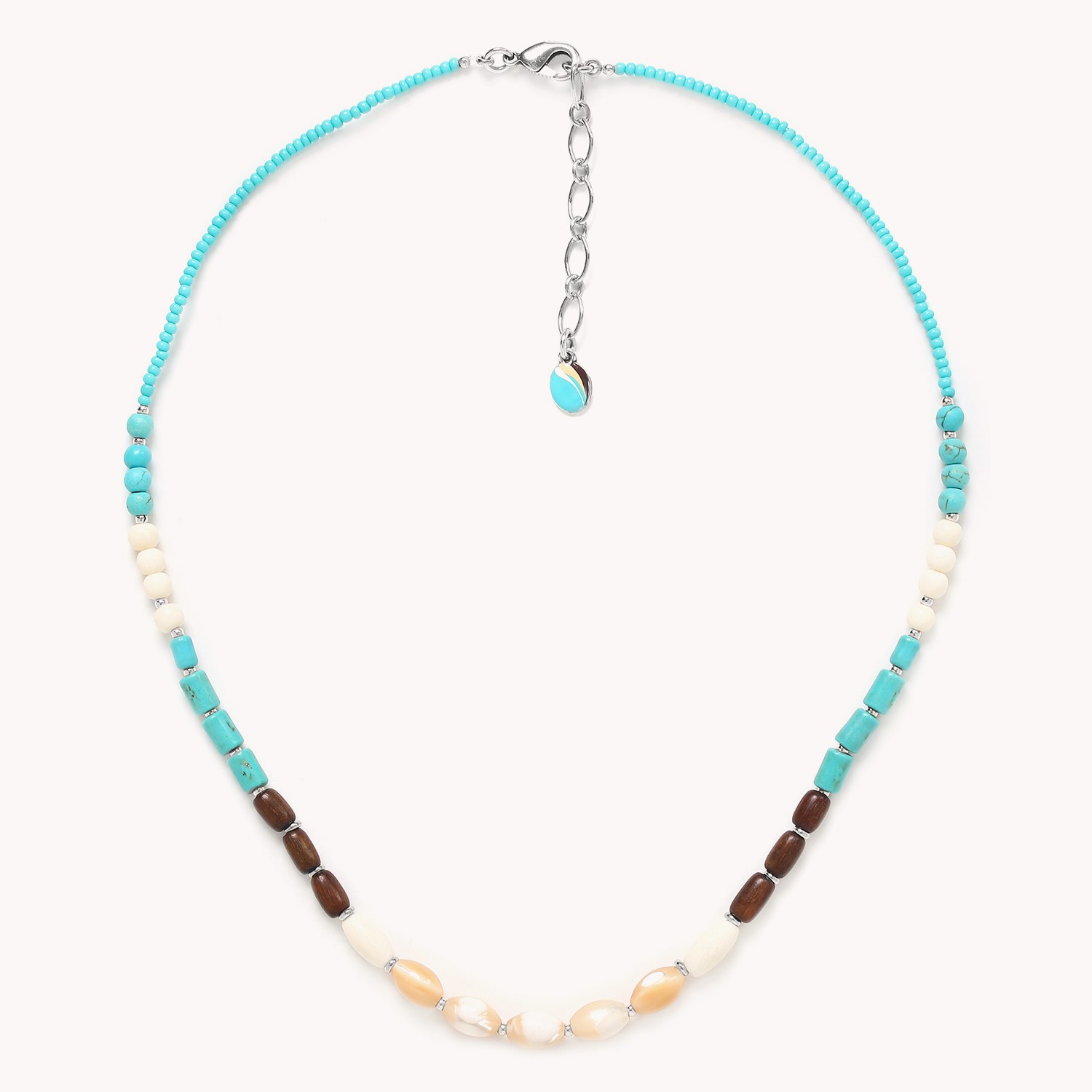 Collier simple multi matières Malibu