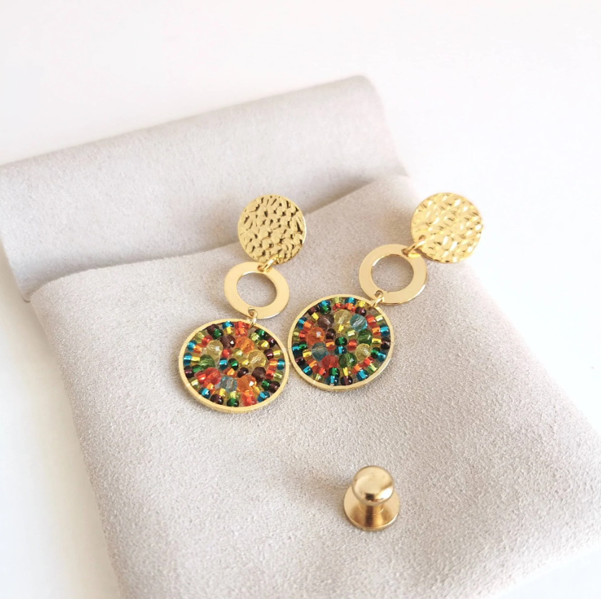 Boucles d\'oreilles Nevada - Multicolore