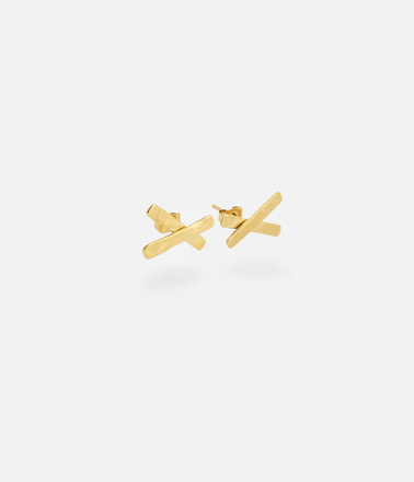 Boucles d\'Oreilles FOX - Acier doré