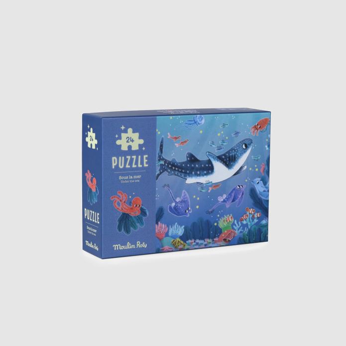 Puzzle phosphorescent Sous la mer 24 pièces - Les Aventure de Paulie