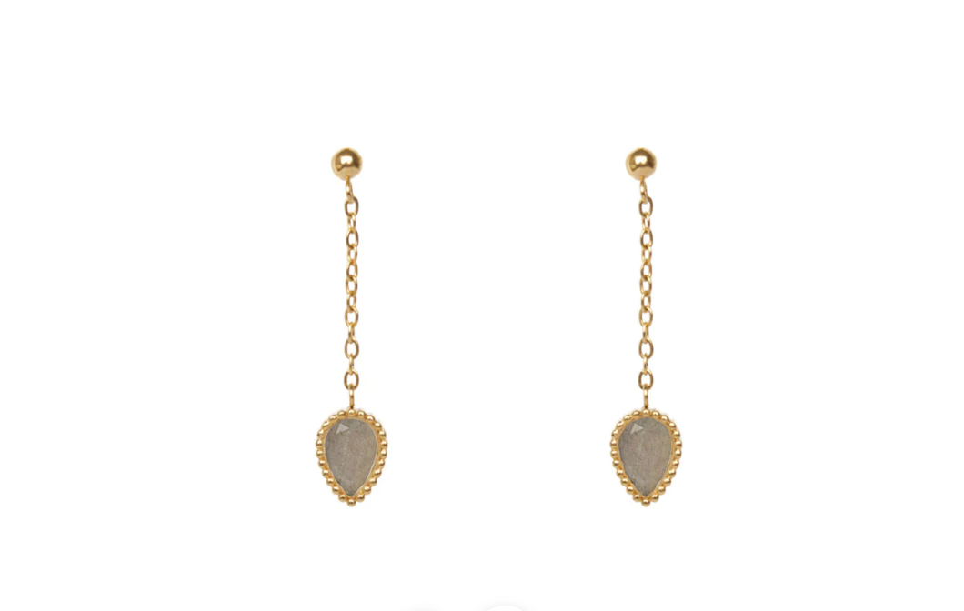 Boucles d\'oreilles Hepa - Labradorite
