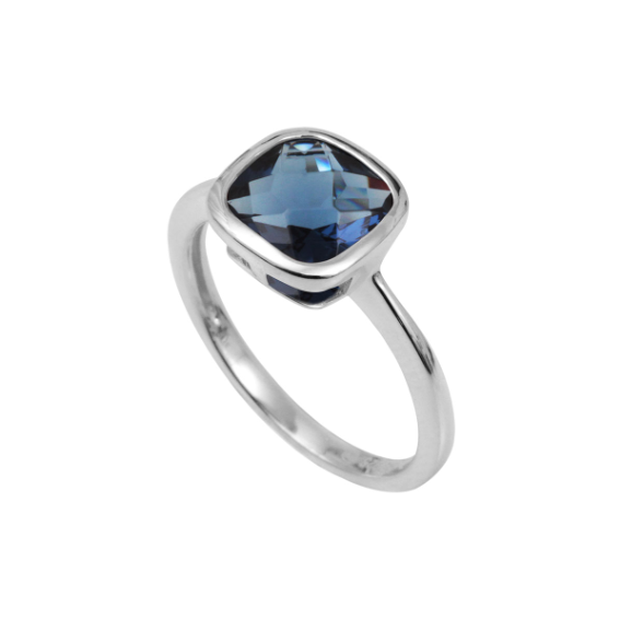 Bague Sissi - Bleu Saphir