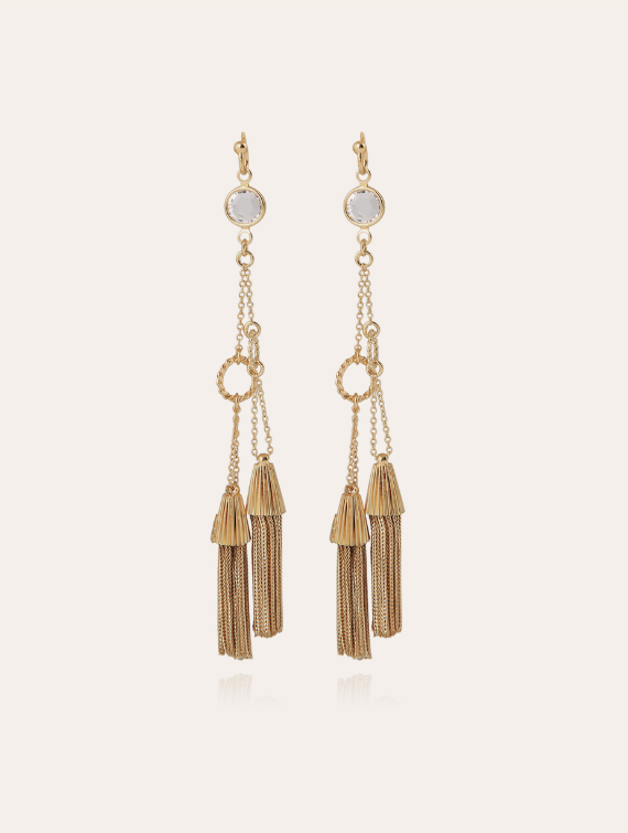 Boucles d\'oreilles Tresse dorées