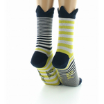 chaussettes-femme-fil-d-ecosse-couronne-marine-sur-rayures-jaunes (3)