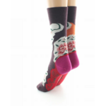 chaussettes_fleurs_orange_bordeaux_4