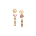 boucles oreilles fauve poussoir chaine strass herval 1