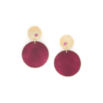Boucles d'oreilles poussoirs top doré