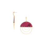 Boucles doreilles poussoirs 3 demi cercle marly 2