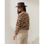 Pull col V imprimé animal -camel-paz-torras-2