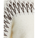 Pull jacquard effet fourrure pour femme avec fil métallisé-blanc-paz-torras-5