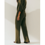 Pantalon large en tricot pour femme avec taille élastique-kaki-paz-torras-2