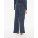 Pantalon large en tricot avec taille élastique bleu paz torras 3