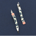 dormeuses gomme argent bleu taratata 3