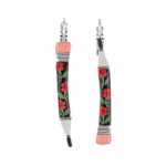 dormeuses gomme argent rose taratata 1