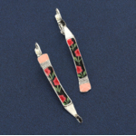 dormeuses gomme argent rose taratata 3