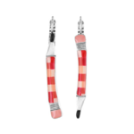 dormeuses gomme argent rouge taratata 1