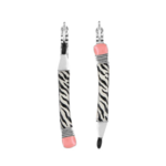 dormeuses gomme argent noir taratata 2