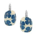 dormeuses gomme ovale argent bleu 1