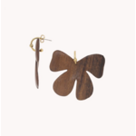 boucles mini creoles fleur bois fioria nature 1