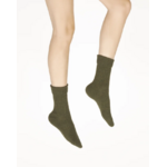 chaussettes laine et acrylique kaki berthe 1
