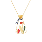 collier bocal dore rouge taratata 3