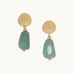 boucles oreilles minerama aventurine nature 1