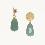 boucles oreilles minerama aventurine nature 2