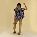 BLOUSE EMY BLOCKPRINT INDIGO 3