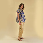 BLOUSE EMY BLOCKPRINT INDIGO 2