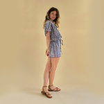blouse lison carreaux indigo feeka 2