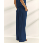 Pantalon large bleu paz torras 3