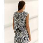 chemisier imprime bleu indigo paz torras 3