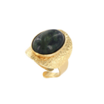 BAGUE OLIVE DORE VERT TARATATA 3