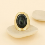 BAGUE OLIVE DORE VERT TARATATA 5