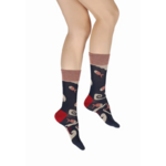 Chaussettes coton poissons rouges berthe 1