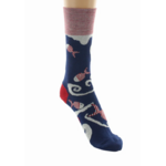 Chaussettes coton poissons rouges berthe 2